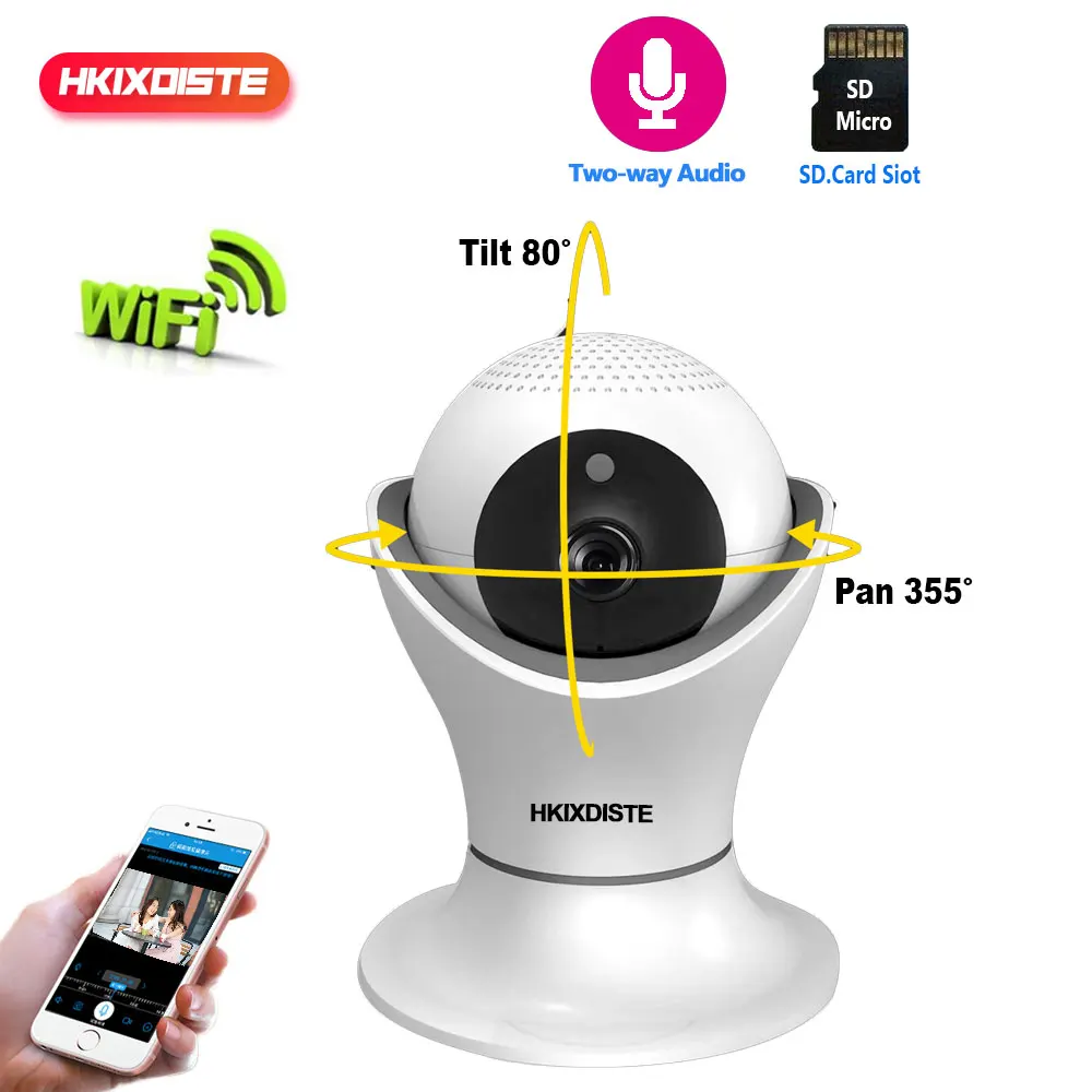 Беспроводная IP камера HKIXDISTE 1080P Wi Fi|Камеры видеонаблюдения| |