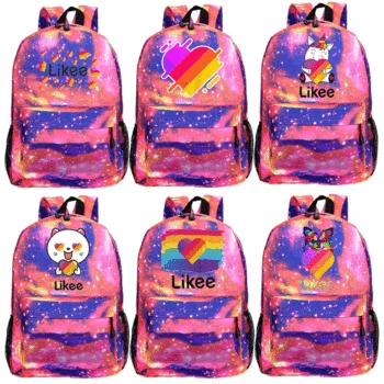 

LIKEE LIVE Backpack Backpack LIKEE APP Bag Girls Boys School Bag Daily Backpack School Backpack Cartoon Backpack