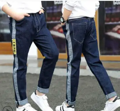 812 thin jeans Коллекция года, Весенняя детская одежда джинсы для мальчиков повседневные тонкие джинсы для мальчиков, узкие джинсы для больших мальчиков длинные брюки - Цвет: 812 thin jeans