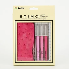 1 SET di TER15 giappone tulipano ETIMO yaki rosa uncinetti Set cucito strumenti per maglieria regalo 2.5/3.0/3.5mm accessori per maglieria