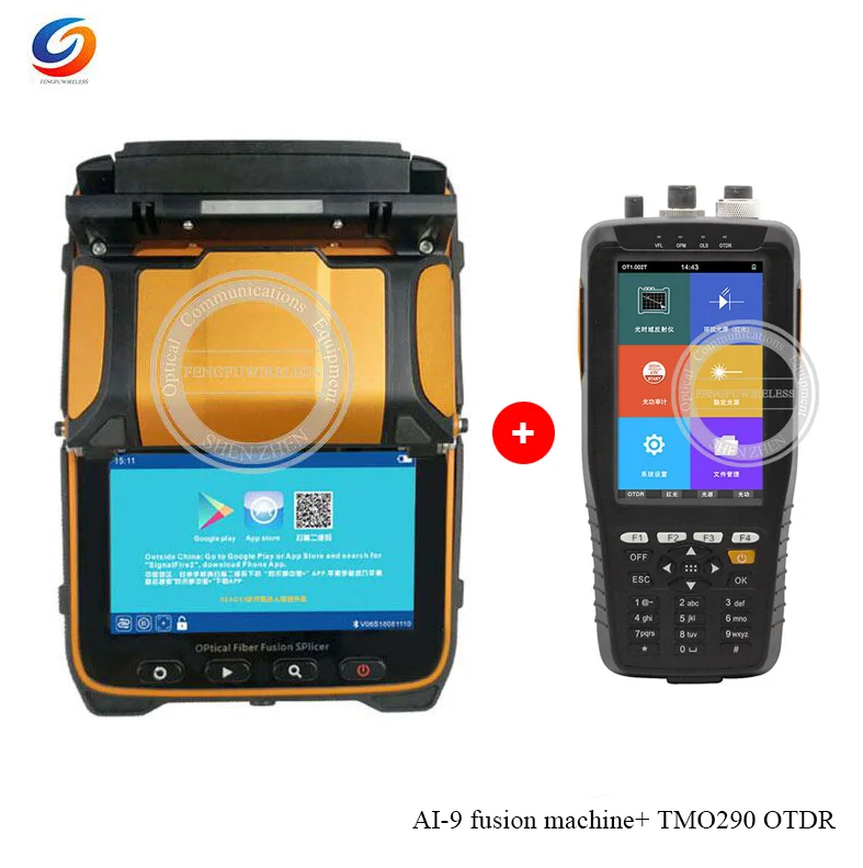 

Free shipping 1pcs AI-9 Fusion splicer Machine SM & MM VFL OPM Splicing, 1pcs TM290 OTDR with touch screen to Russia by CDEK