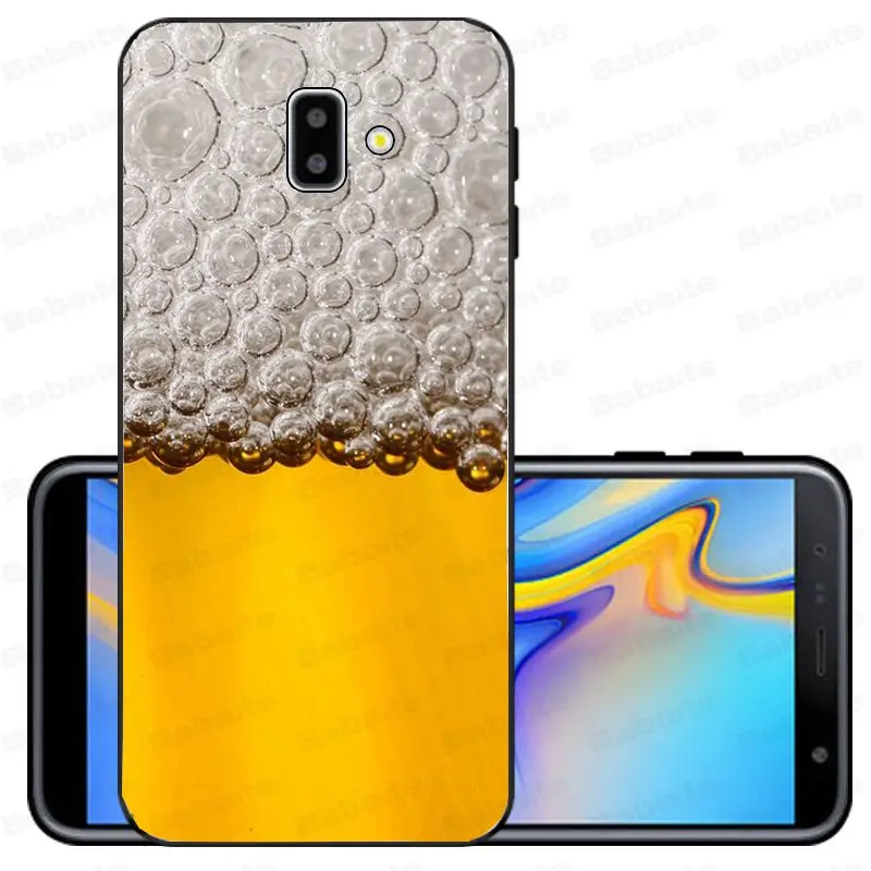 A6 Чехол для galxy j6plus beer foam Custom Photo мягкий чехол для телефона samsung Galaxy j6 plus A6 A8 A9 A10 A30 A50 - Цвет: A6