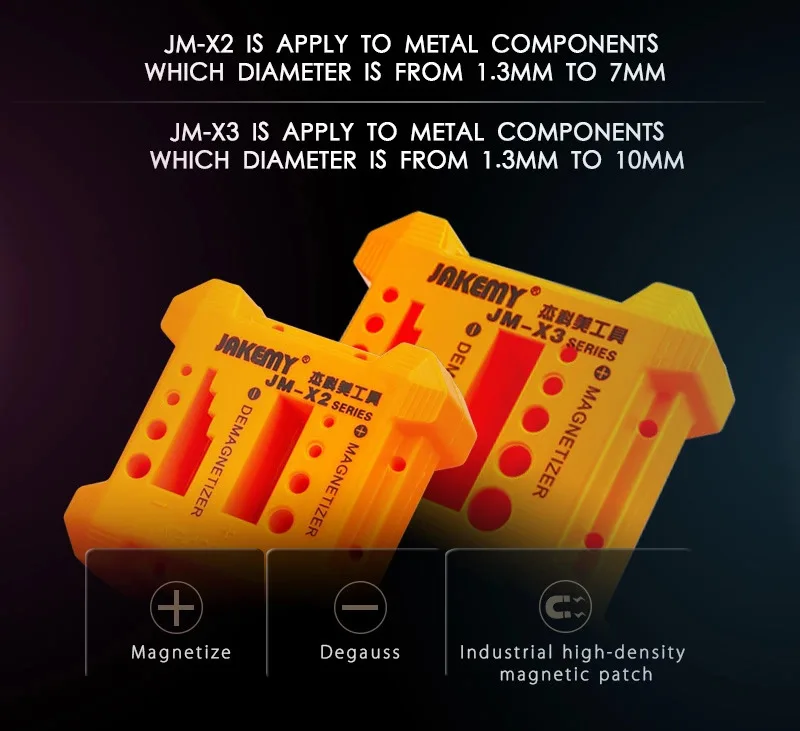 JAKEMY JM-X2 Easy to Carry Safe Magnetizer Demagnetizer for Magnetizing or Demagnetizing Screwdriver