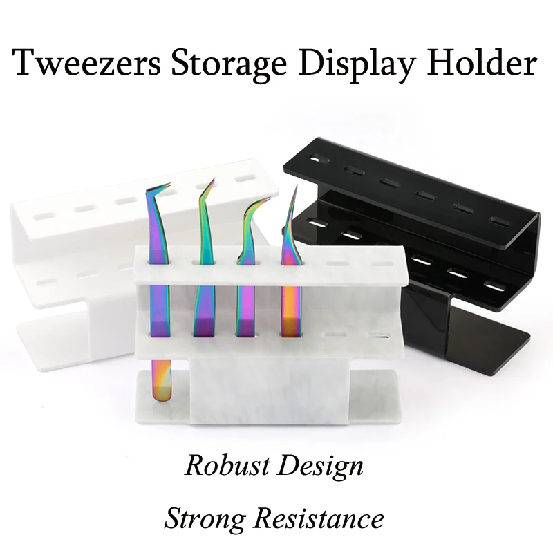 

Acrylich Tweezers Storage Holder Eyelash Extension Tweezer Display Stand Rack Durable Nail Beauty Maketup Tool Shelf