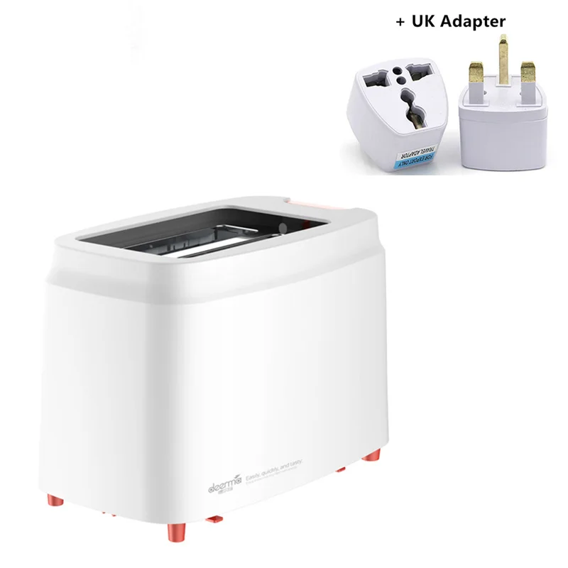 Add UK Adapter MI Mijia Deerma Хлебопекарная машина электрический тостер 9 Шестерни 30 мм печь выпечки машина автоматическая завтрак хлеб Бутербродница - Цвет: Add UK Adapter