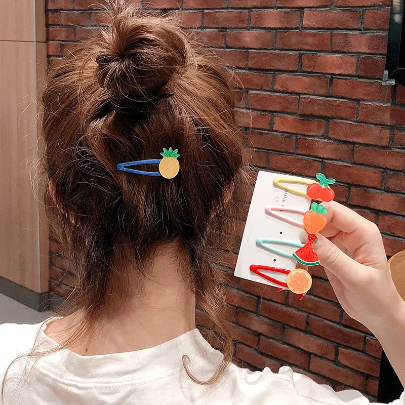 

INS GIRL'S Online Celebrity Strawberry Barrettes Women's Fruit MORI Series Summer South Korea BB Clip Side Clip Bang Clip Japane