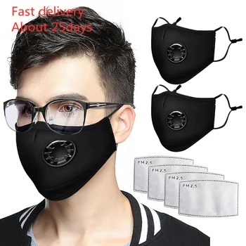 

Black Mouth Mask Unisex Cotton Face Mask Anime Mask For Cycling Camp