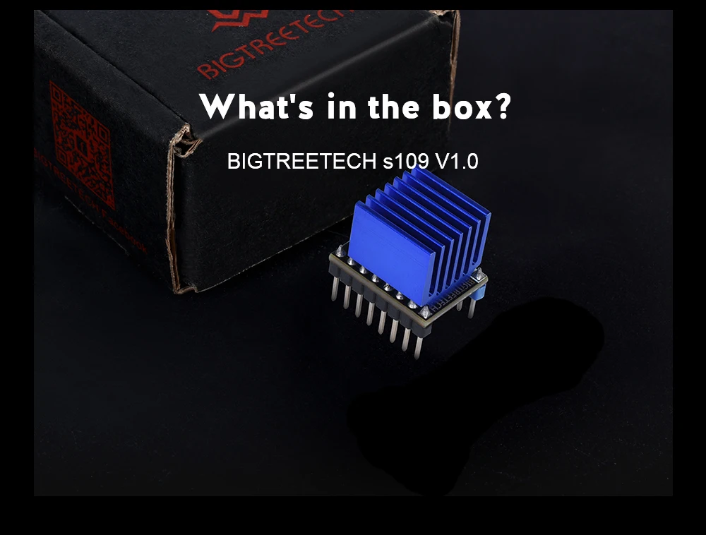 BIGTREETECH Stepstick S109 V1.0 Драйвер шагового двигателя с Heasink TB67S109 3D-принтер часть для SKR V1.3 3d принтер плата управления