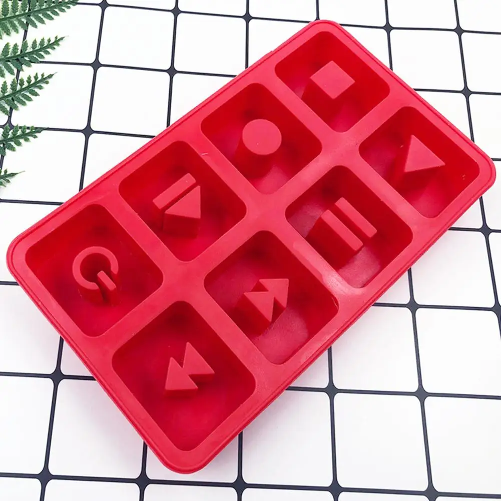 Форма для кубиков льда с поддоном 8-grid креативная DIY Кнопка Форма кубик льда луч плесень Мороженое вечерние холодные напитки бар холодные напитки инструменты