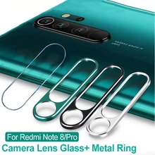 Защитное стекло для камеры Xiaomi Redmi Note 8 Pro 8T 7 K20 Pro, Защитное стекло для объектива, металлический защитный кольцевой чехол