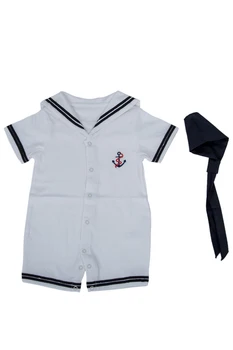 

Baby romper summer clothing,newborn,baby boy clothes,navy style clothing,baby overall,bebe,baby bodysuit white 13-18M