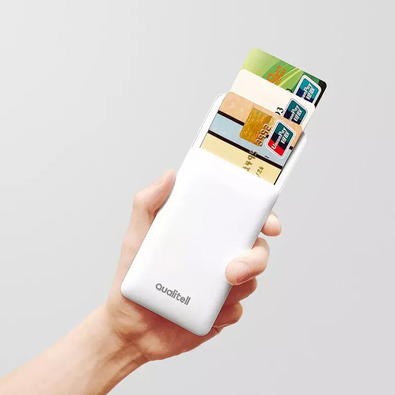 Xiaomi Mijia Qualitell держатель для карт, визитная карточка, раздвижная крышка, Электронная визитная карточка, легкомысленный, простой, банковский держатель для карт