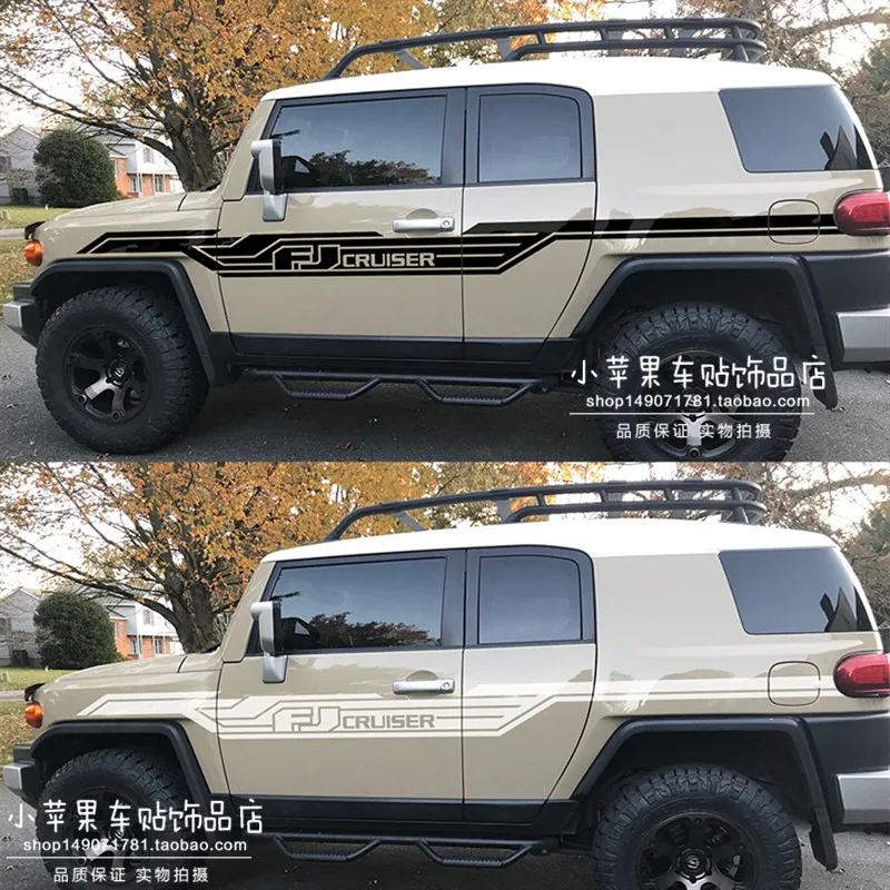 For Toyota Land Cruiser Fj Special Car Sticker Body Line Waist Line Off