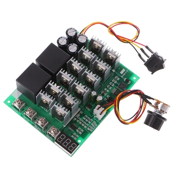

DC 10V-55V Motor Speed Controller 12V 24V 36V 60A Motor Speed Controller PWM Reverse Control Switch with LED Digital Display