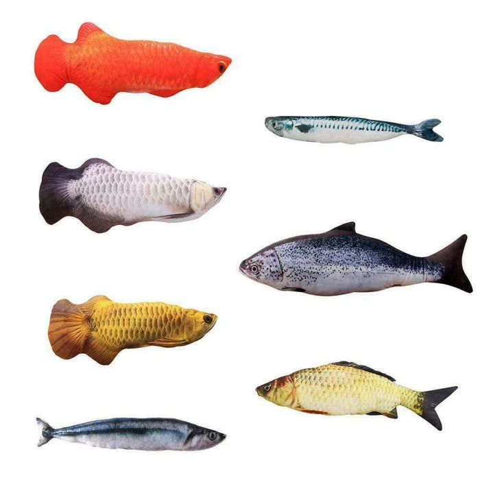 Горячая домашнее животное кошка, игры, рыба игрушка мята Catnip жевание царапин моделирование реалистичный милый подарок D6