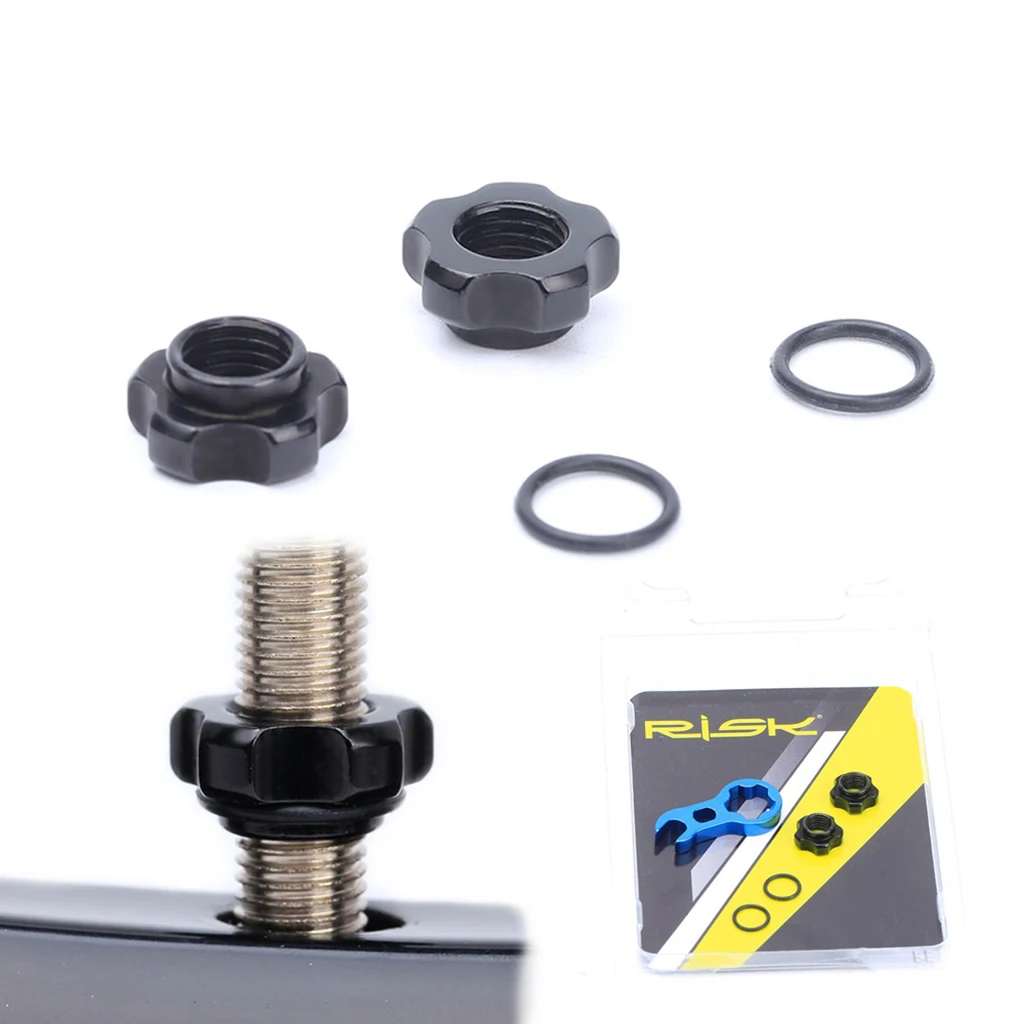 Alloy Bike Valve Adapter Removal Converts Schrader to Presta Conversion Nut