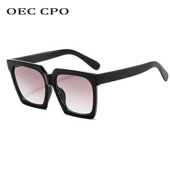 

OEC CPO Vintage Square Sunglasses Women Fashion Oversized Female Shades Glasses Ladies Goggle Trend Eyeglasses UV400 O622