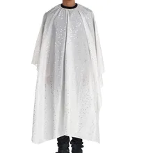 Взрослый салон Стрижка волос Парикмахерская белая водонепроницаемая ткань Салон Парикмахерская мантия накидка Парикмахерская