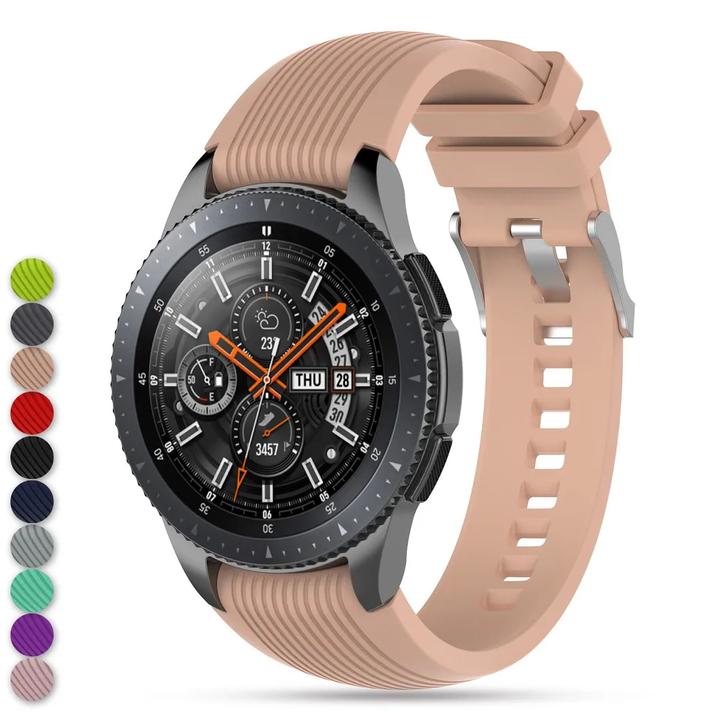 EiEuuk Регулируемый мягкий силиконовый ремешок для наручных часов Samsung Galaxy Watch (46