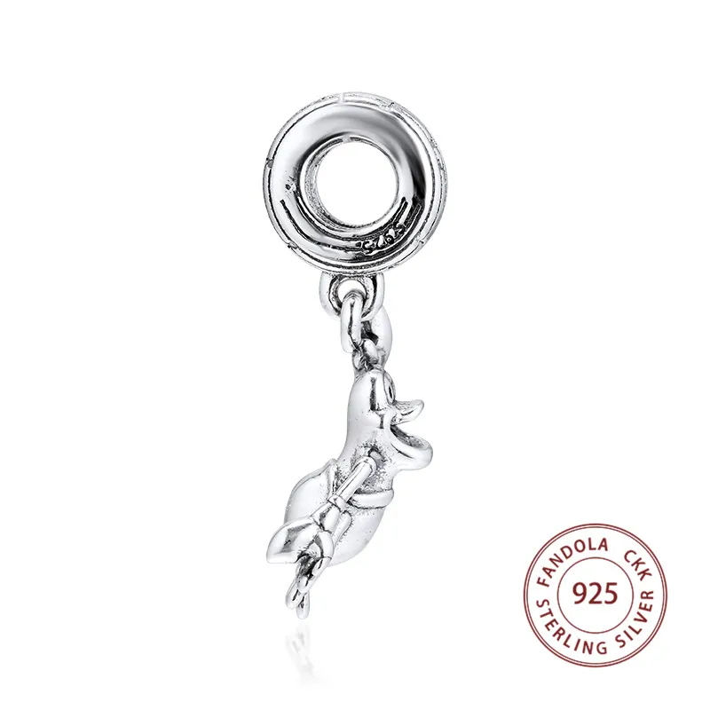 Подходит браслет в европейском стиле Argent Charm 925 пробы Серебряный Русалочка Себастиан Подвески бусины для изготовления ювелирных изделий