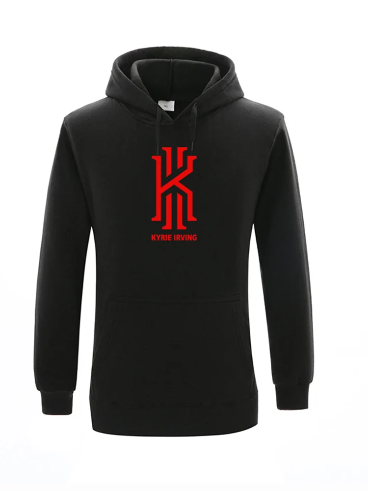 

2019 autumn winter Hoodies Sweatshirts men Hoodies Hip Hop Kyrie Irving printed black Hoody Pullover Fleece Hoodie men/women