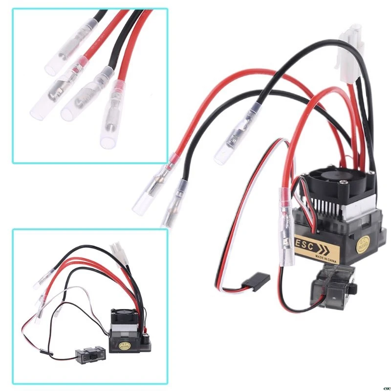 

Off-Road 320A 2~4S LiPo Battery Brushed ESC Speed Controller T Plug BEC 5.6V 2A for RC 1/10 Car Truck Auto