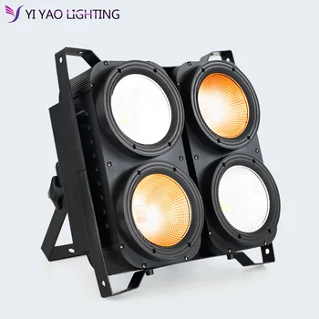 

COB Light Audience 4x100W Led Blinder Wedding Lighting Stage Lights Wash lights uplighting White Warm White Color