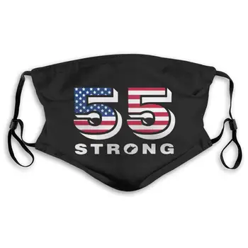 

55 Strong Unisex Anti-Pollution Mask Dust Mask with Filter Mask Black