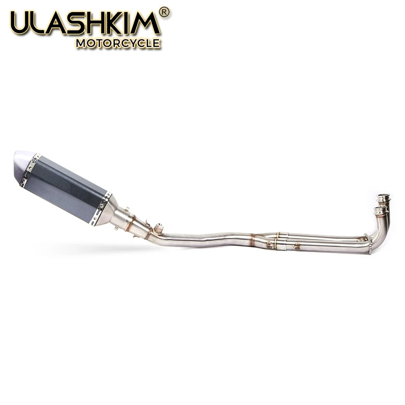 Motorcycle TMAX530 TMAX500 Exhaust Conenct Middle Pipe Muffler Full System Slip On For TMAX 500 530 Slip On 2008 - Цвет: same photo