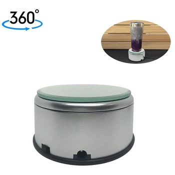 

360 Degree Rotating Cup Display Stand Turner for Tumblers USB Operated Jewelry Watch Medals Electric Display Turntable