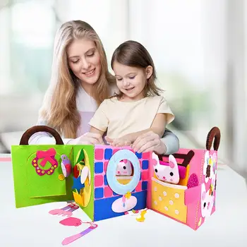 

Baby Cognitive Puzzle Soft Book Infant Early Development Cloth Book Learning Education Unfolding Activity Animal Kids Quiet Book