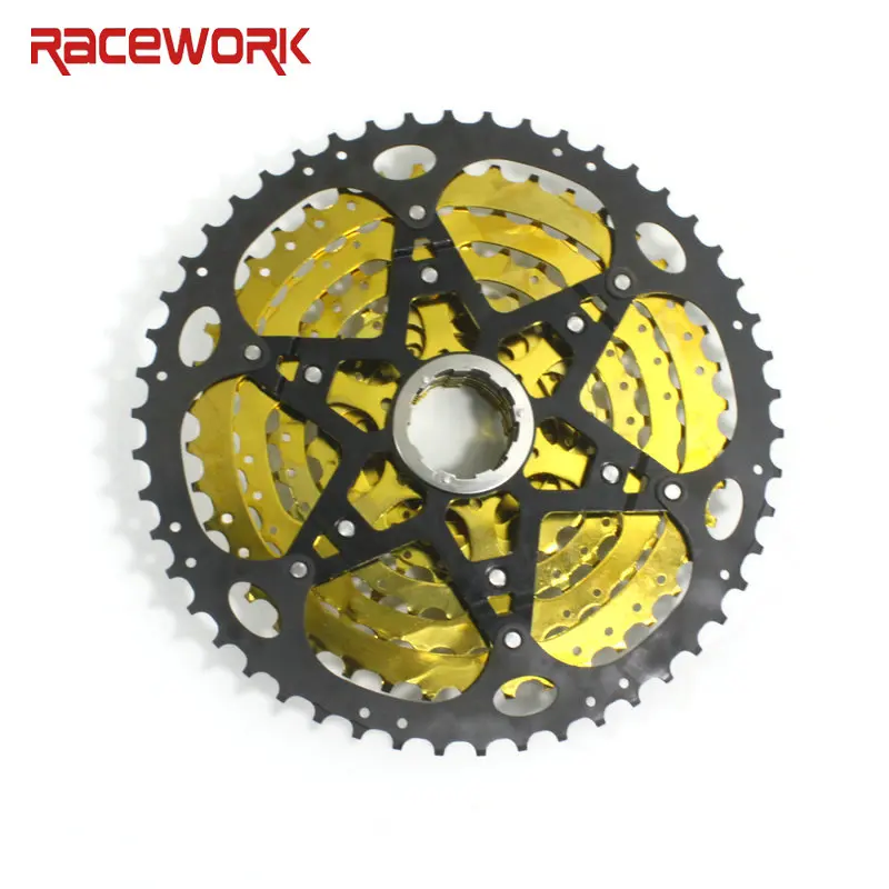 Кассета велосипедная RACEWORK 10 скоростей Золотая кассета звездочка маховик для