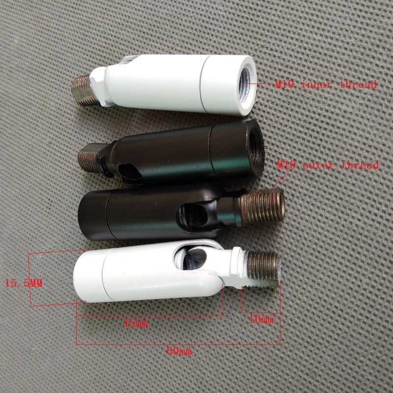 M10 180 градусов универсальная рулевая колонка болты m10mm Женская/мужская трубка с резьбой для Коридорная люстра/крыльцо/бар лампа