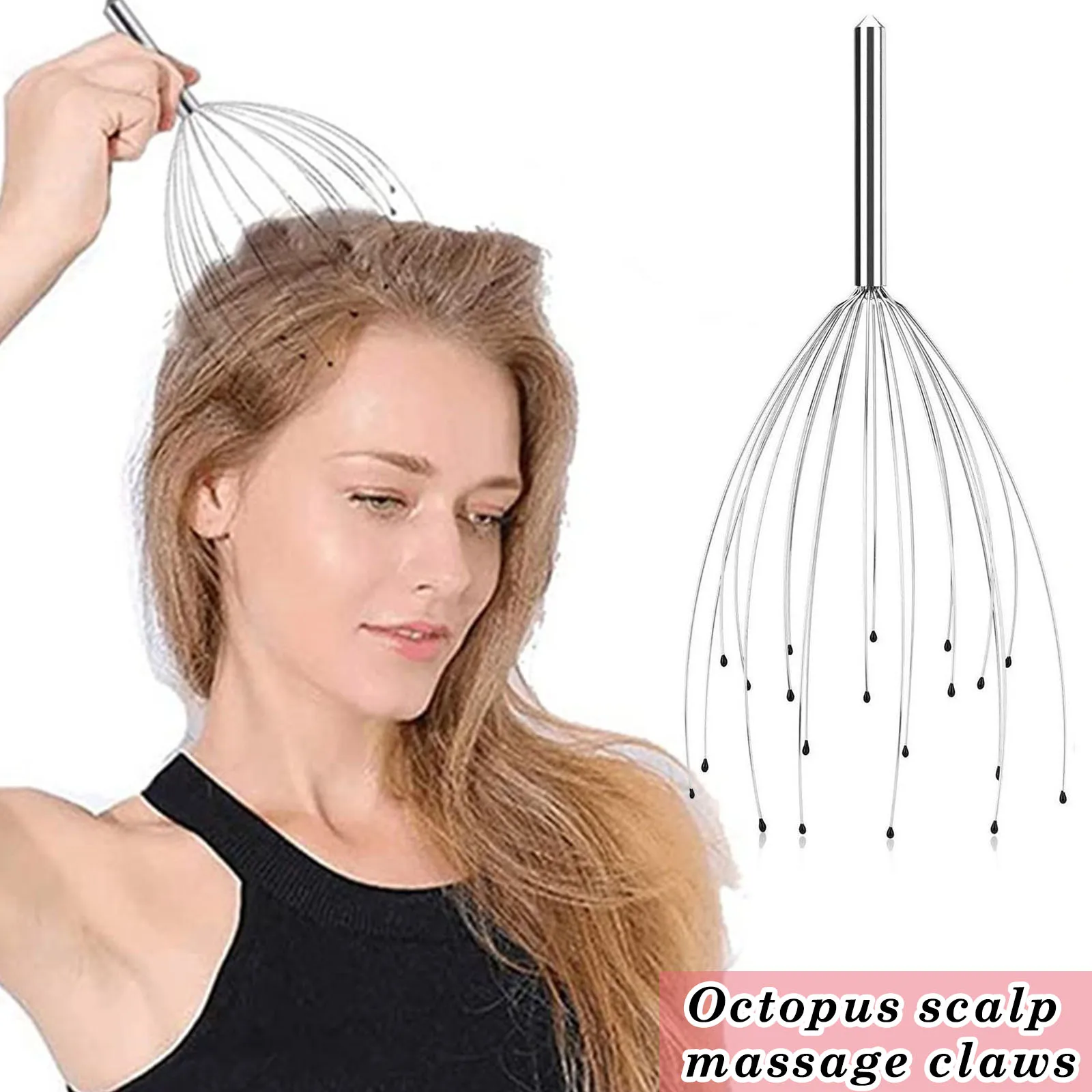 Scalp Massagers with 20 Claws Handheld Head Massage Scratcher for Deep