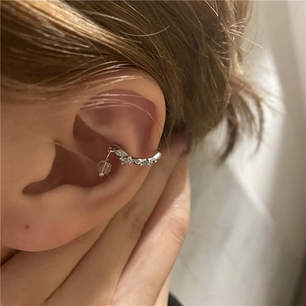 Fake Lip Piercing Clip Earrings C Shape Lip Ring Fake Septum Piercing Body Jewelry Non Rhinestone Pendant Clip Earrings ear clip earrings clip earrings ear clip