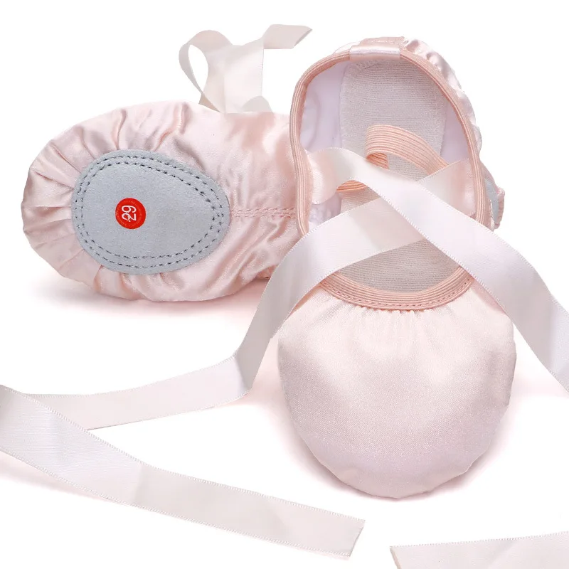 Girls Ballet Dance Shoes Women Ballet Point Shoes Satin Soft Sole Children Practise Ballerina Shoes Woman Adults Dance Shoes