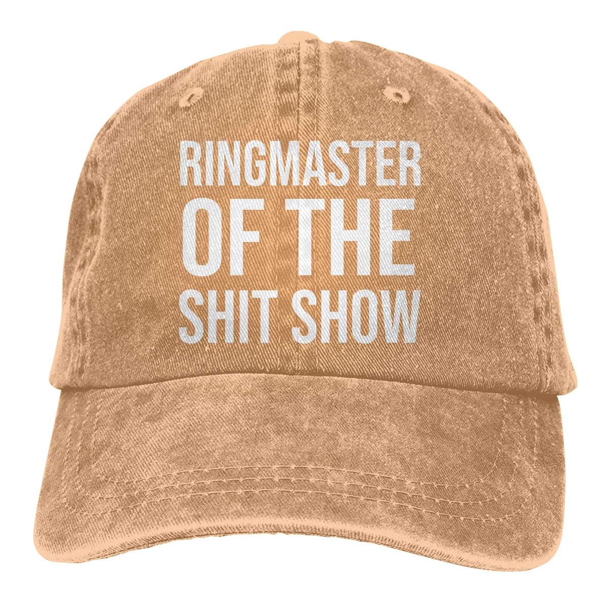 Ringmaster Of The Shxtshow Casquette, Черная мужская и женская джинсовая бейсболка, Регулируемая Кепка для гольфа - Цвет: Хаки