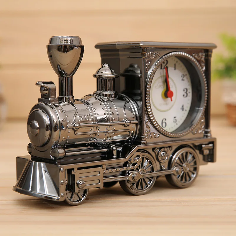 

Alarm Clock Train Shape Clock Antique Style Clock Living Room Decoration