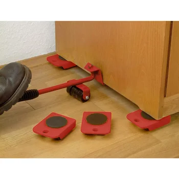 

Home Portable Furniture Mover Heavy Object Lifter Steel Hand Tool Set Bear 200kg 360 Degrees Rotate TN88