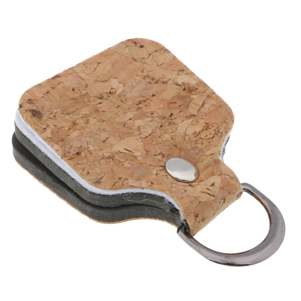 2 in 1 Fly Line Leader Straightener Straighter Line Cleaner Fly Fishing Accessories Tackles 6x4.5 cm Brown