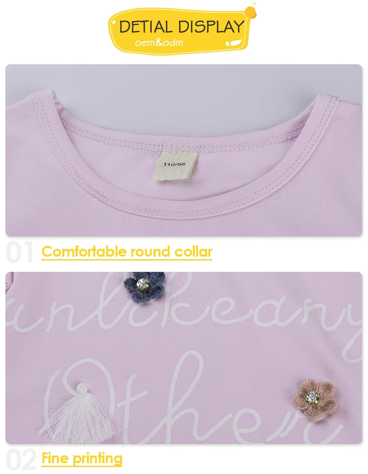 Children Girls Clothes Shops Online 2 Piece Hollow Lotus Sleeve Matching Top And Shorts Outfit For Girls