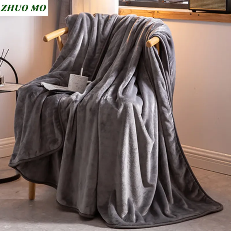ZHUO MO, 200*230 см, Коралловое Флисовое одеяло, роскошное, теплое, большой размер, постельное белье, покрывало, одеяло, зимнее, для дома, свадебное одеяло