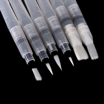 

Wholesale 6 Pcs/lot Ink Pen for Water Brush Watercolor Calligraphy Painting Tool Set Back to School Stationery Gifts