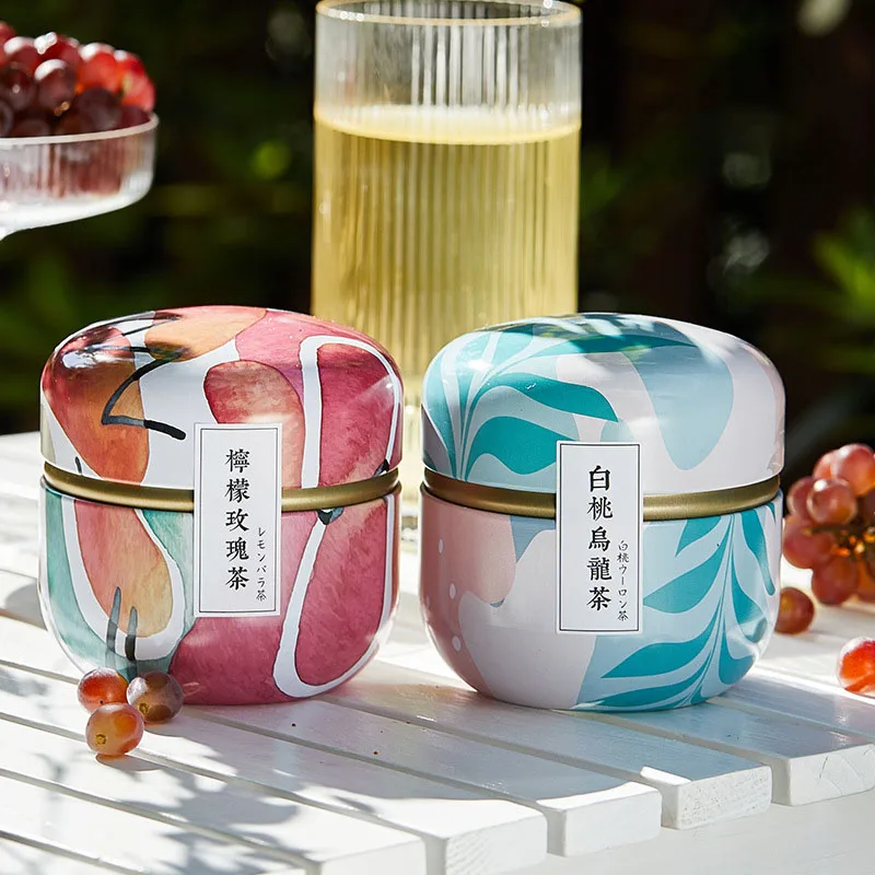 Mini Tea Caddy Tea box,Coffee Tins Food Storage Container Storage Box for Coffee Herb Candy Chocolate Sugar Spices tea tin box tea canister ceramic storage jar airtight container
