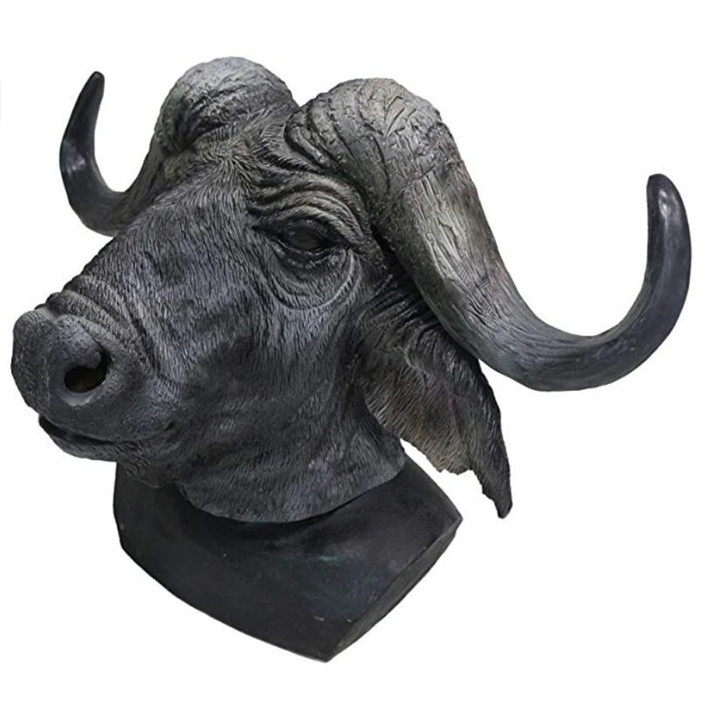 할로윈 라텍스 암소 머리 마스크 파티 의상, 어린이 성인 암소 머리 마스크, 크리스마스 소품 클럽 용품, 축제 부활절 장난감