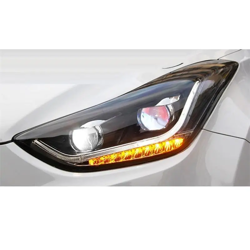 Luces Para авто аксессуары дневные ходовые Автомобильные светодиодные фары Задние Автомобильные фары в сборе 12 13 14 15 16 для hyundai Elantra