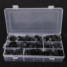 200 шт. черный нейлон PType кабельный зажим Крепеж Пластиковые провода зажимы Кабельный Шнур зажим Прямая поставка поддержка