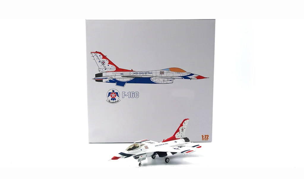 Fine 1: 72 Американский F16C fighter F16 модель самолета из сплава американская летная команда