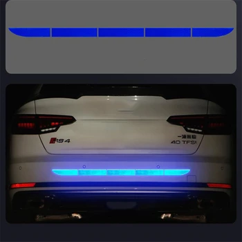 

Car Reflective Sticker Trunk Bumper Tail Sticker Scratch Mask Sticker Warning Bar Strip Tape Safety Decal Car Accessories