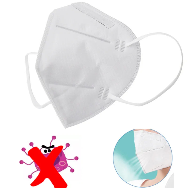 

1pc Mask KN95 Virus Face Mouth Mask Filtration Non-woven KN 95 Safety Protection Masks Disposable Dust Pollution Filter IN STOCK